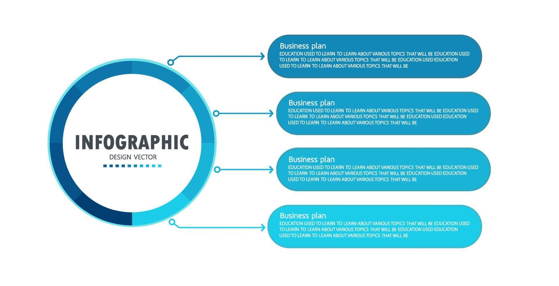 tidslinje infographic mall presentation affärsidé med ikoner, alternativ eller steg. infografik för affärsidéer kan användas för datagrafik, flödesscheman, webbplatser, banners. vektor