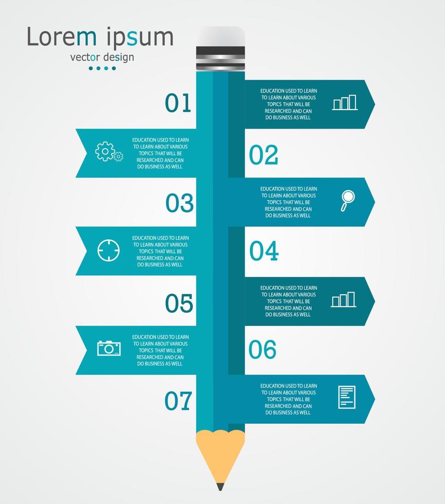 tidslinje infographic mall presentation affärsidé med ikoner, alternativ eller steg. infografik för affärsidéer kan användas för datagrafik, flödesscheman, webbplatser, banners. vektor