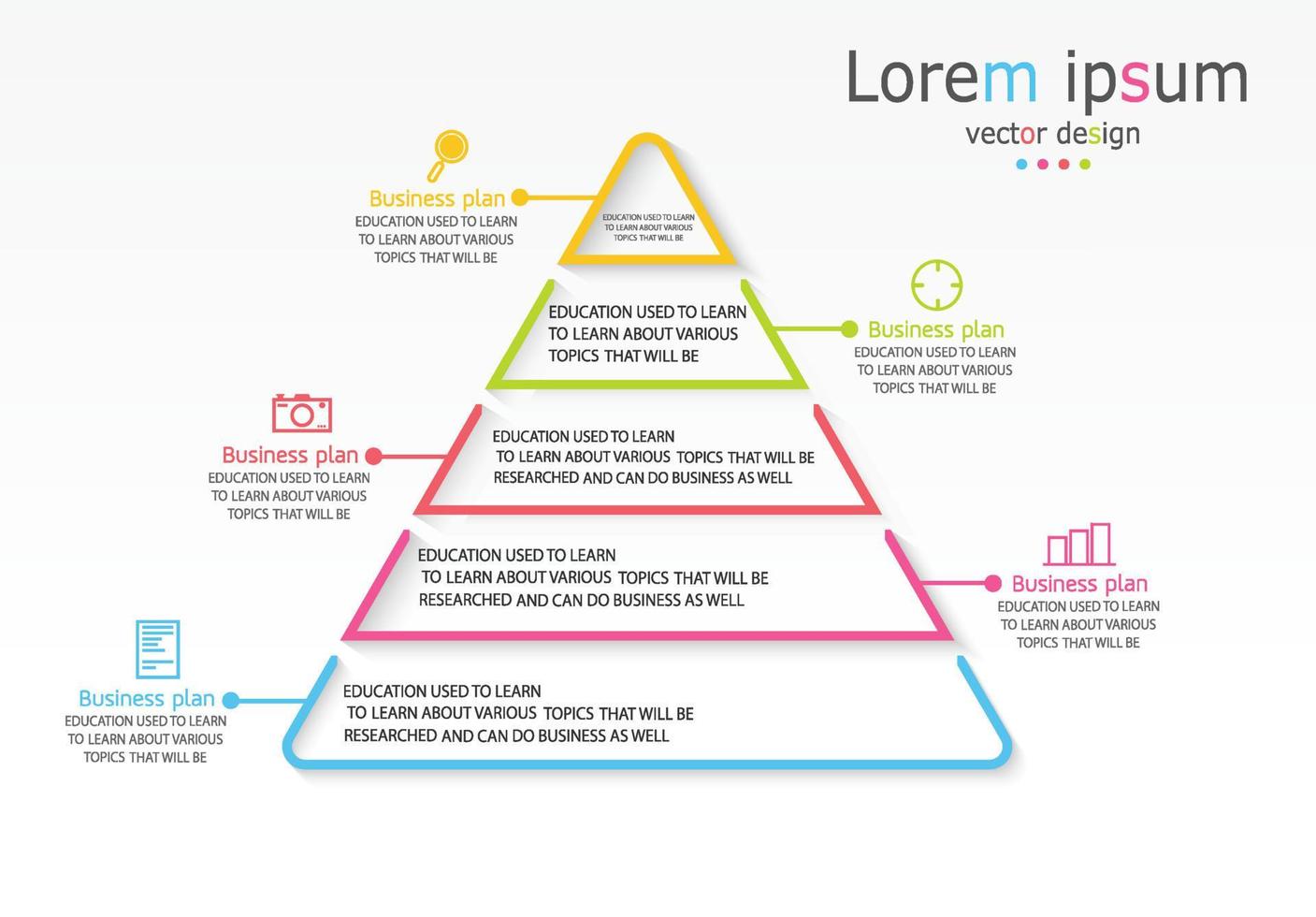 zeitachse infografik vorlage präsentation geschäftsidee mit symbolen, optionen oder schritten. Infografiken für Geschäftsideen können für Datengrafiken, Flussdiagramme, Websites, Banner verwendet werden. vektor