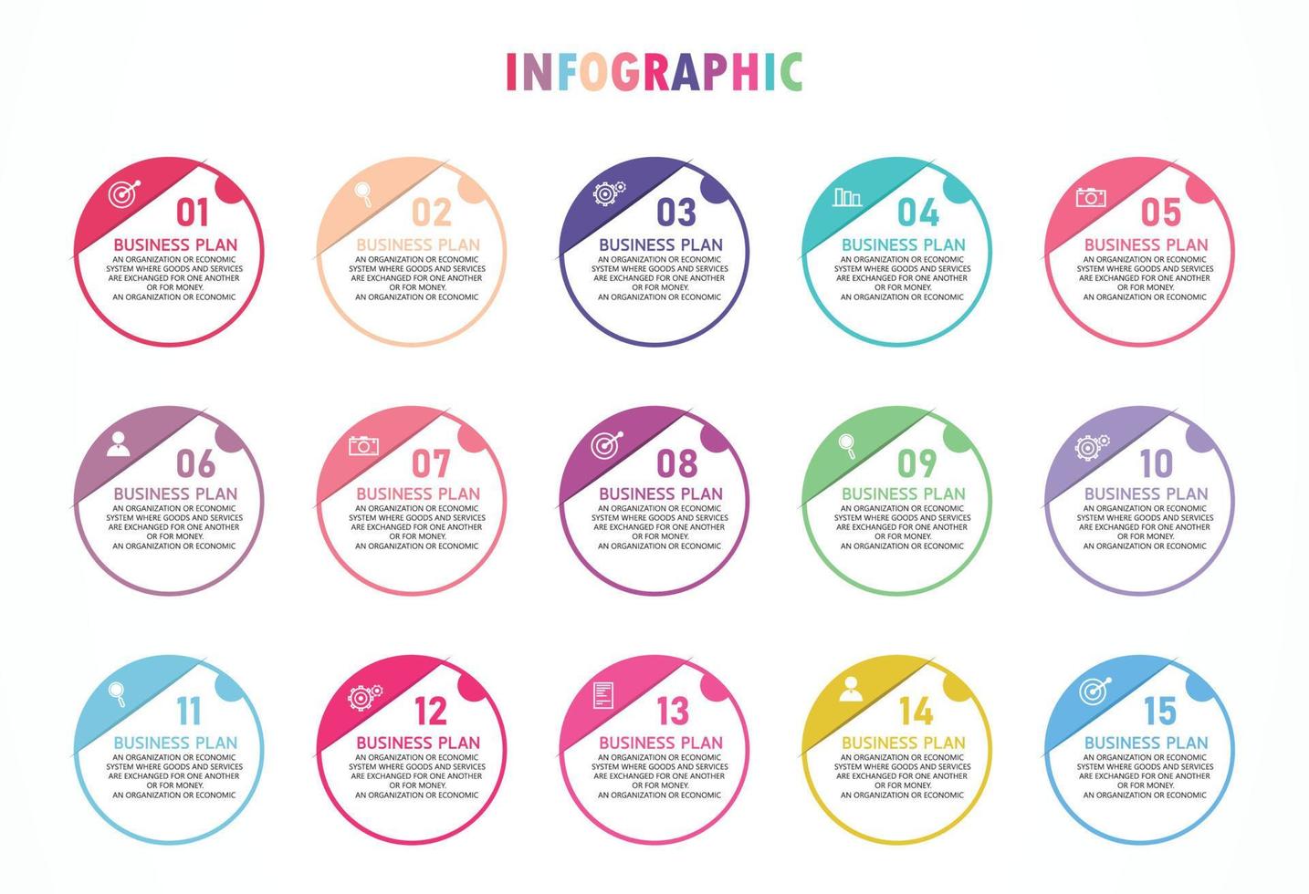 tidslinje infographic mall presentation affärsidé med ikoner, alternativ eller steg. infografik för affärsidéer kan användas för datagrafik, flödesscheman, webbplatser, banners. vektor