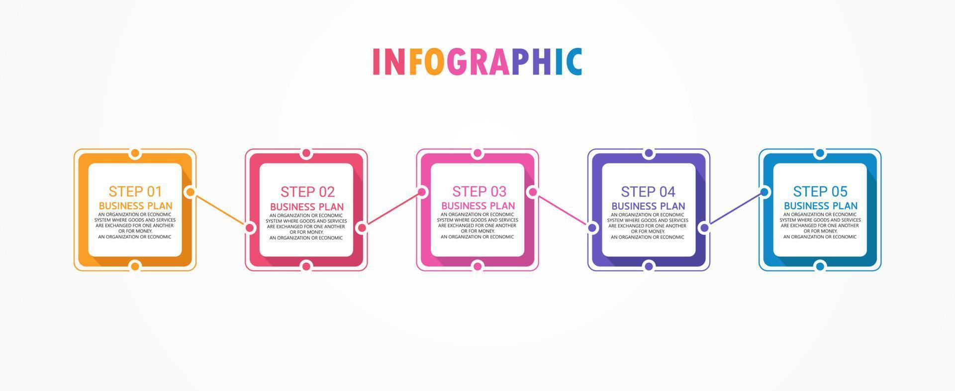 tidslinje infographic mall presentation affärsidé med ikoner, alternativ eller steg. infografik för affärsidéer kan användas för datagrafik, flödesscheman, webbplatser, banners. vektor