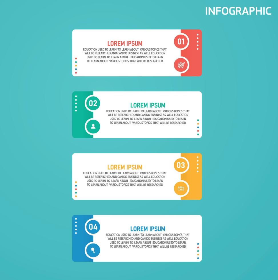 zeitachse infografik vorlage präsentation geschäftsidee mit symbolen, optionen oder schritten. Infografiken für Geschäftsideen können für Datengrafiken, Flussdiagramme, Websites, Banner verwendet werden. vektor