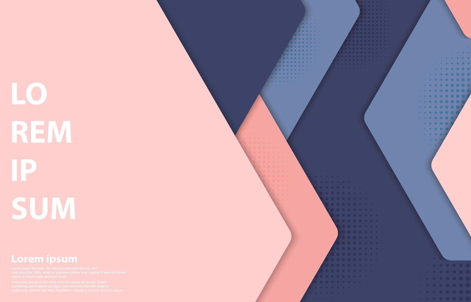 abstrakte sechseckige Musterdesignvorlage des geometrischen Grafikdesigns. Überlappung mit Hintergrund im Farbverlaufspunktstil. Illustrationsvektor vektor