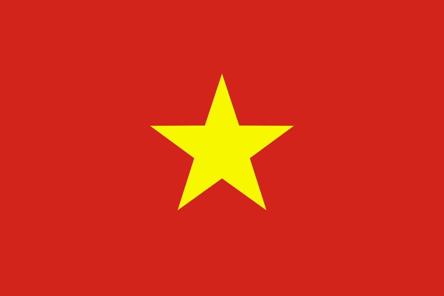 vietnamesiska flaggan vektor ikon. vietnams flagga.