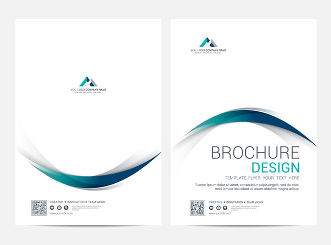 Broschüre Layoutvorlage, Cover-Design-Hintergrund vektor