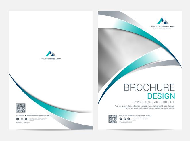 Broschyr Layout mall, omslagsdesign bakgrund vektor