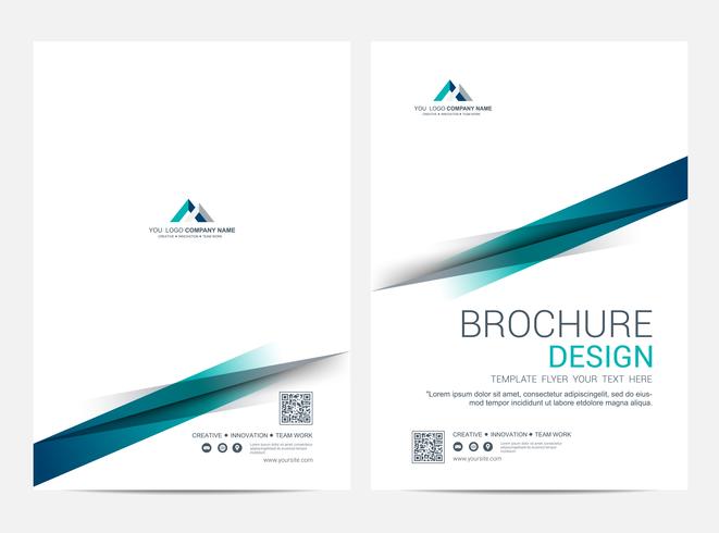 Broschüre Layoutvorlage, Cover-Design-Hintergrund vektor