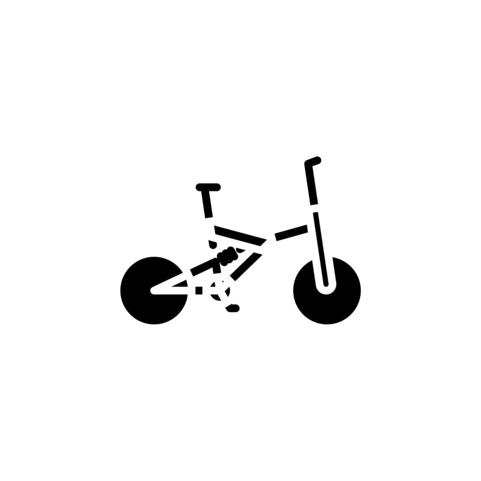 Fahrrad, Fahrrad solide Symbol Vektor Illustration Logo Vorlage. für viele Zwecke geeignet.