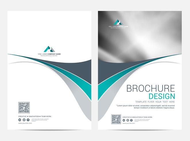 Broschüre Layoutvorlage, Cover-Design-Hintergrund vektor