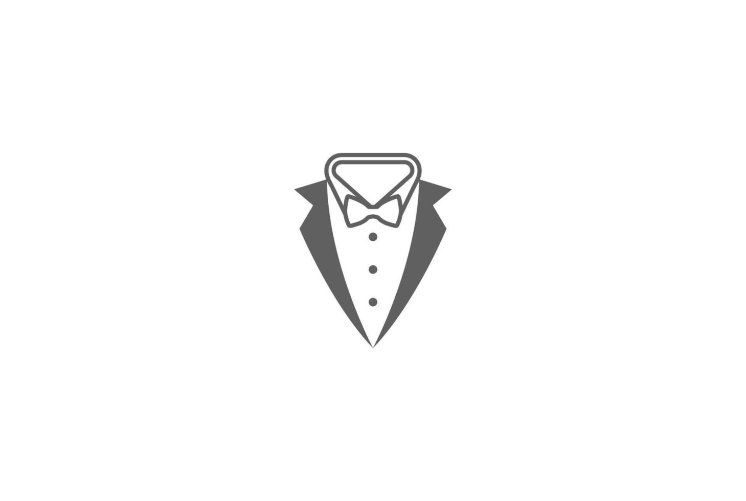 retro vintage fluga smoking kostym gentleman mode skräddarkläder vintage klassisk logotyp design vektor
