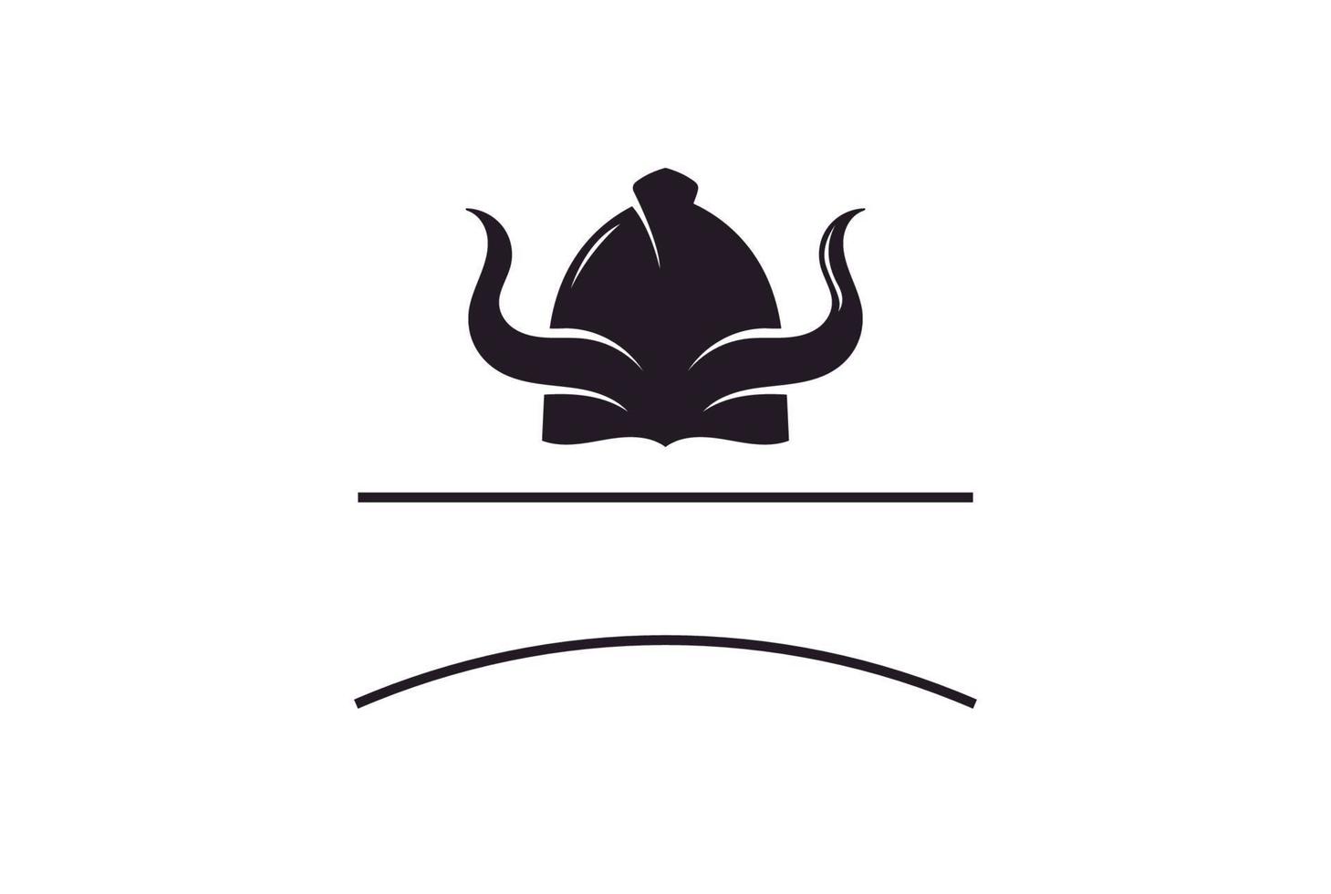 viking pansarhjälm logotypdesign för båtfartyg cross fit gym game club sport vektor