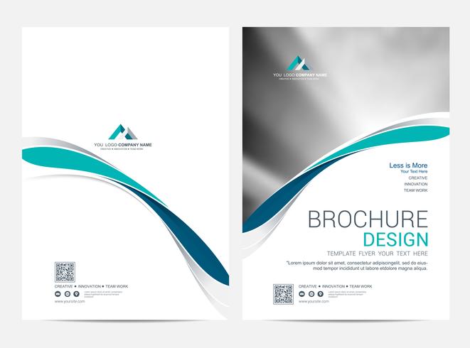 Broschüre Layoutvorlage, Cover-Design-Hintergrund vektor