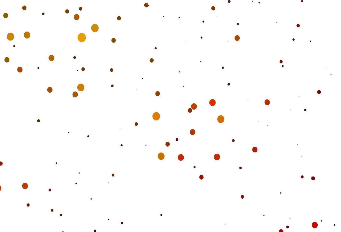 hellgelber, orangefarbener Vektorhintergrund mit Punkten. vektor