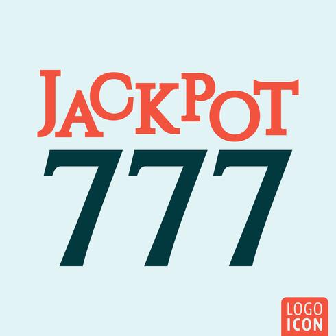 Jackpot 777-Symbol vektor