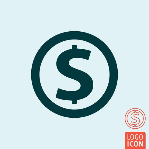 Pengar ikon isolerad vektor