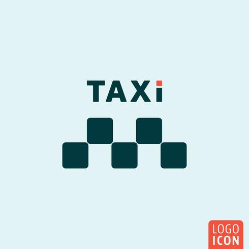 Taxi ikon isolerad vektor
