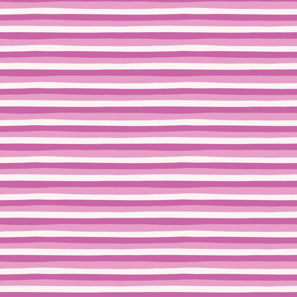 Streifen nahtloses Muster. horizontal gestreifte Tapete. pastellrosa farben. vektor