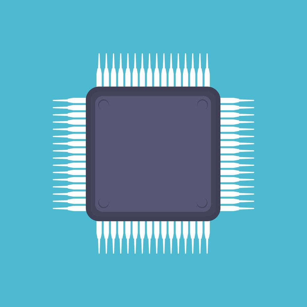 chip-ikon, mikrochip-ikon. vektor