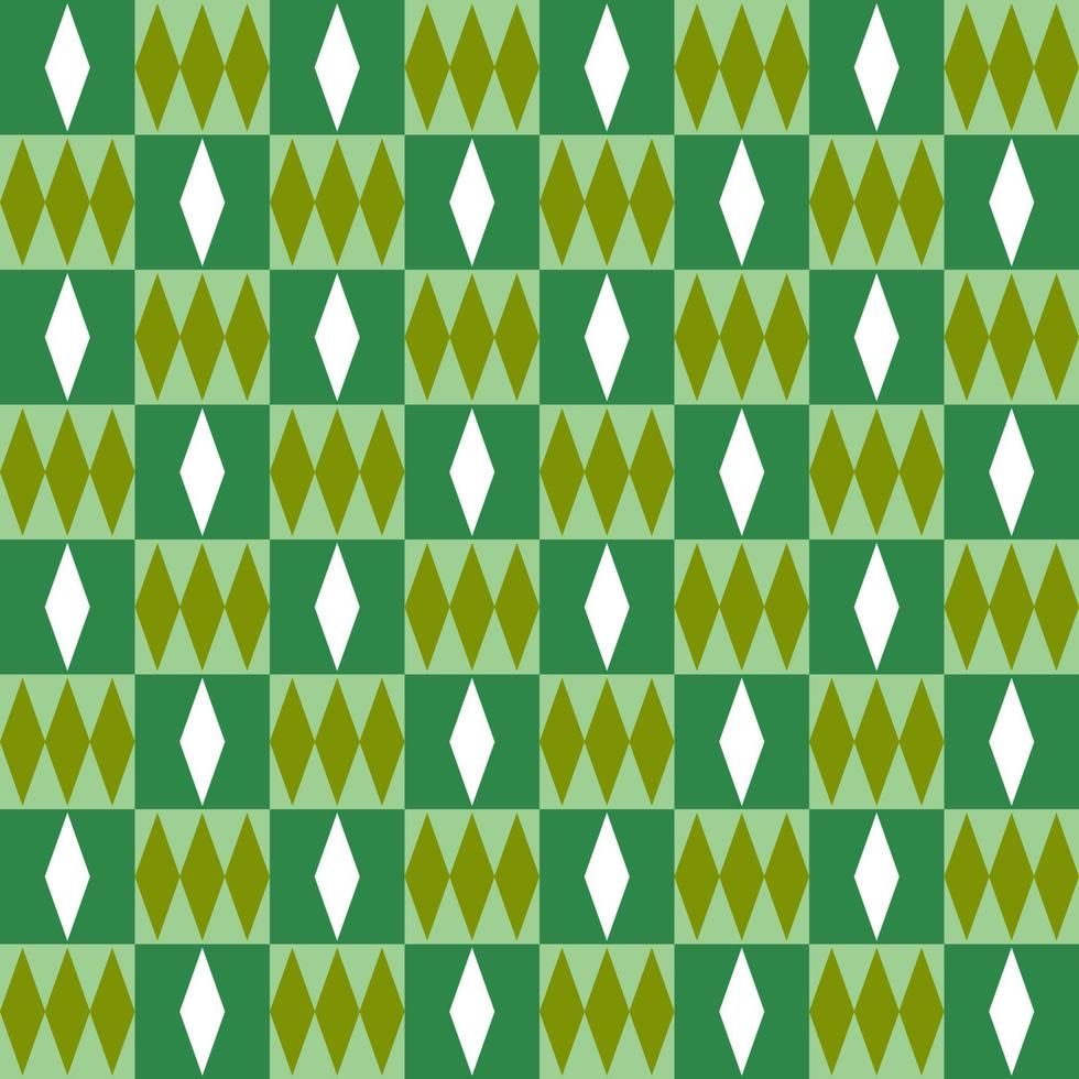 grön st patric seamless mönster i rutig bakgrund grafisk stil vektor