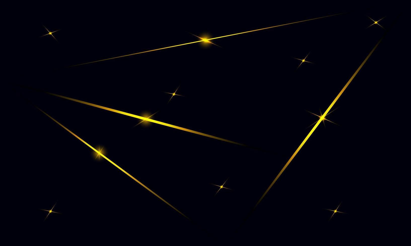 abstrakt blå polygon trianglar form mönster bakgrund med gyllene linje och ljuseffekt lyx stil. illustration vektor design digital teknik koncept.