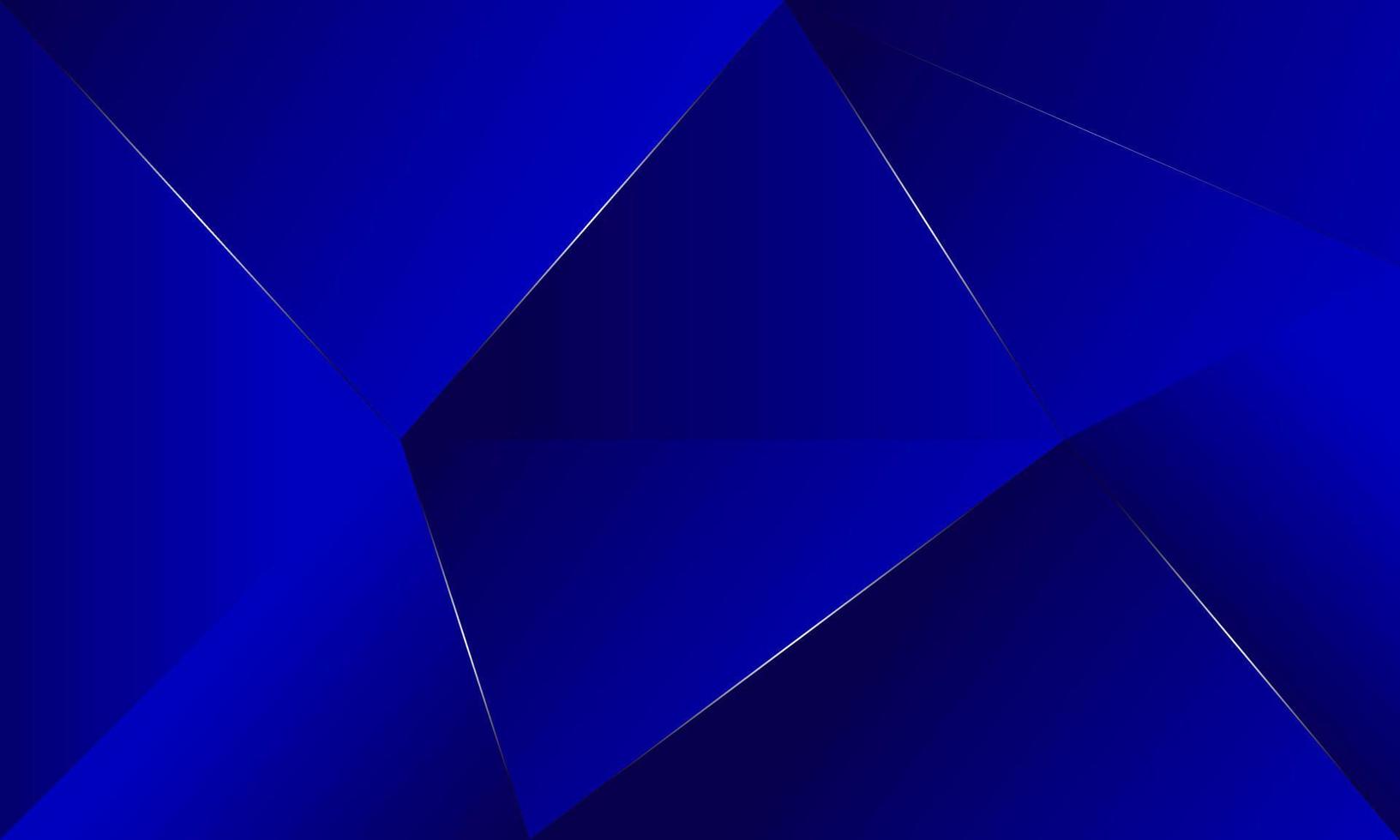 Abstrakte blaue Polygondreiecke formen Musterhintergrund mit Lichteffektluxusart. digitales Technologiekonzept des Illustrationsvektordesigns. vektor