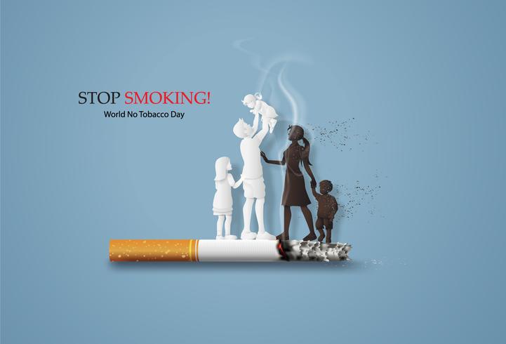 Rauchverbot und Weltnichtrauchertag vektor