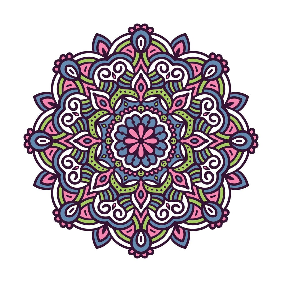 mandala design. färgglad mandala. mandala bakgrund vektor