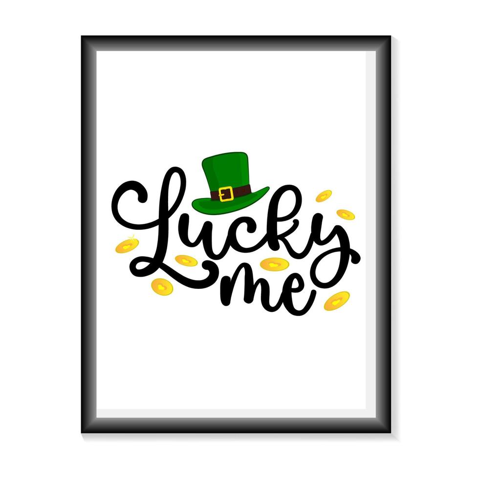 happy st.patric's day typografie auf weißer hintergrundvektorillustration. Happy Saint Patrick's Day Vector Illustration.