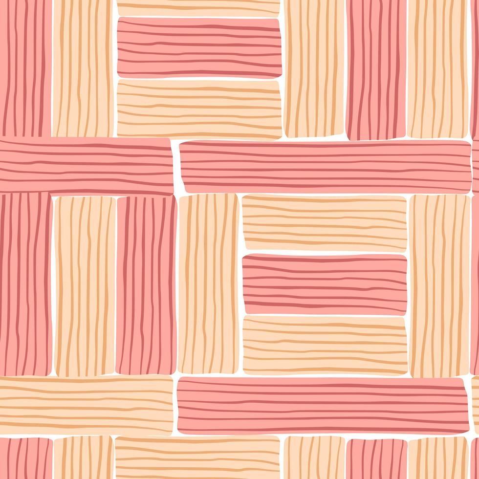 rosa och orange fodrade rektanglar på vit bakgrund. vektor
