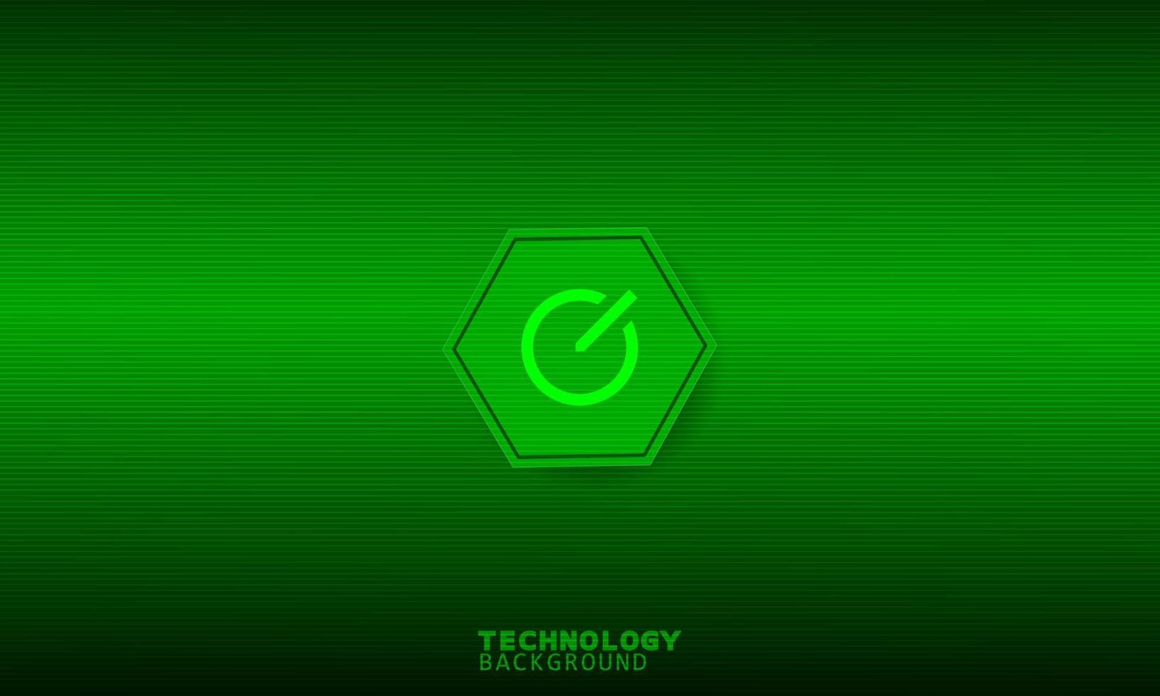 mit Chatzeit gefülltes Symbol in einem grünen Sechseck. Verbindungs- und Kommunikationskonzept. vektor