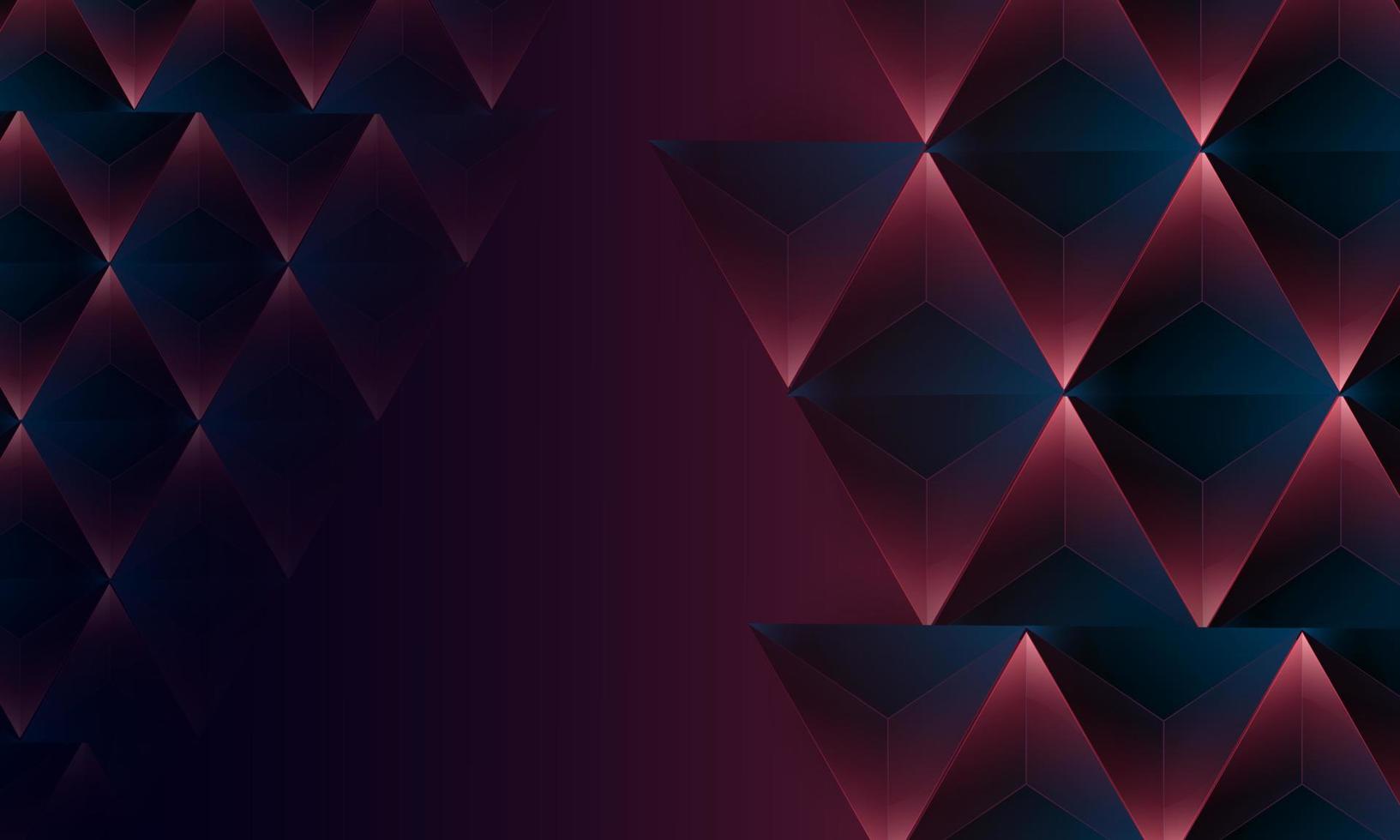 abstrakte dunkelviolette polygondreiecke formen muster auf hintergrund. digitales Technologiekonzept des Illustrationsvektordesigns. vektor