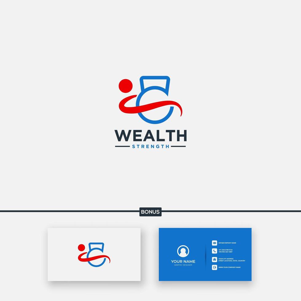 Logo des Sportzentrums für Gesundheit und Wohlstand vektor