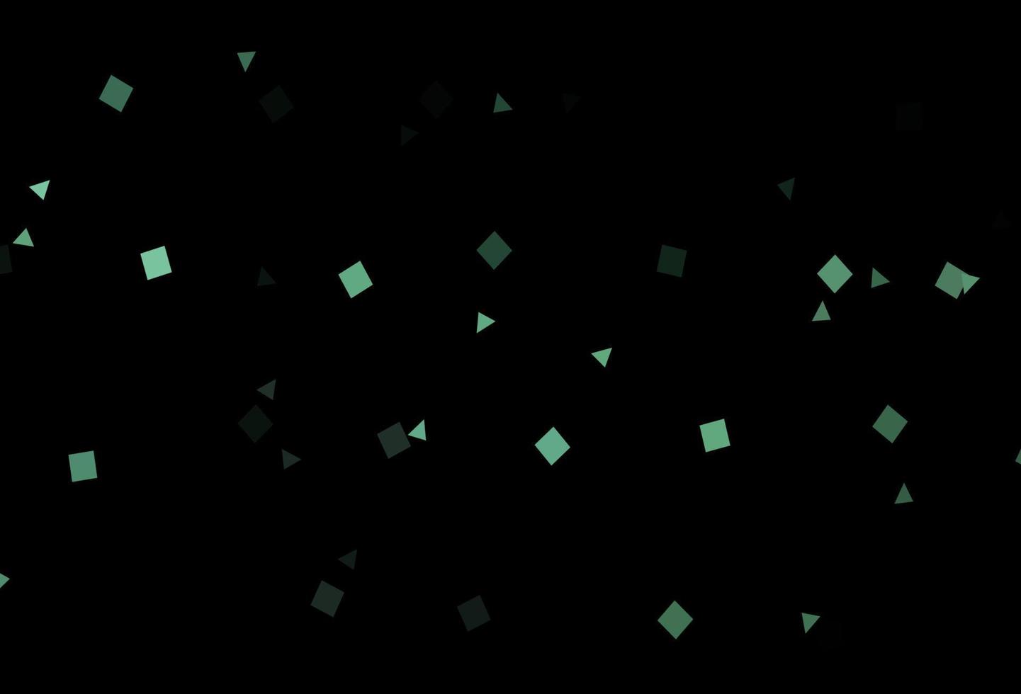 mörkt svart vektormönster i polygonal stil med cirklar. vektor