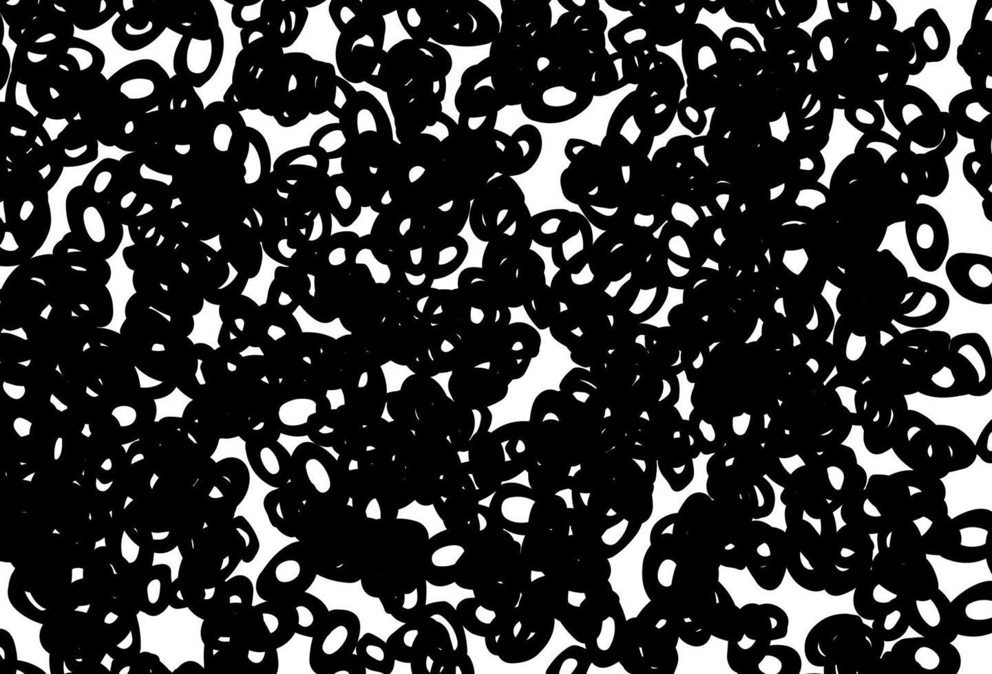 svart och vit vektor mall med cirklar.