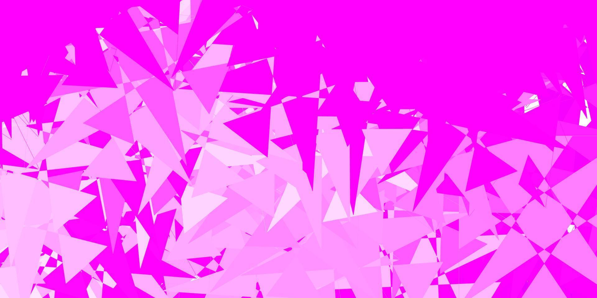 hellpurpurner, rosa Vektorhintergrund mit zufälligen Formen. vektor