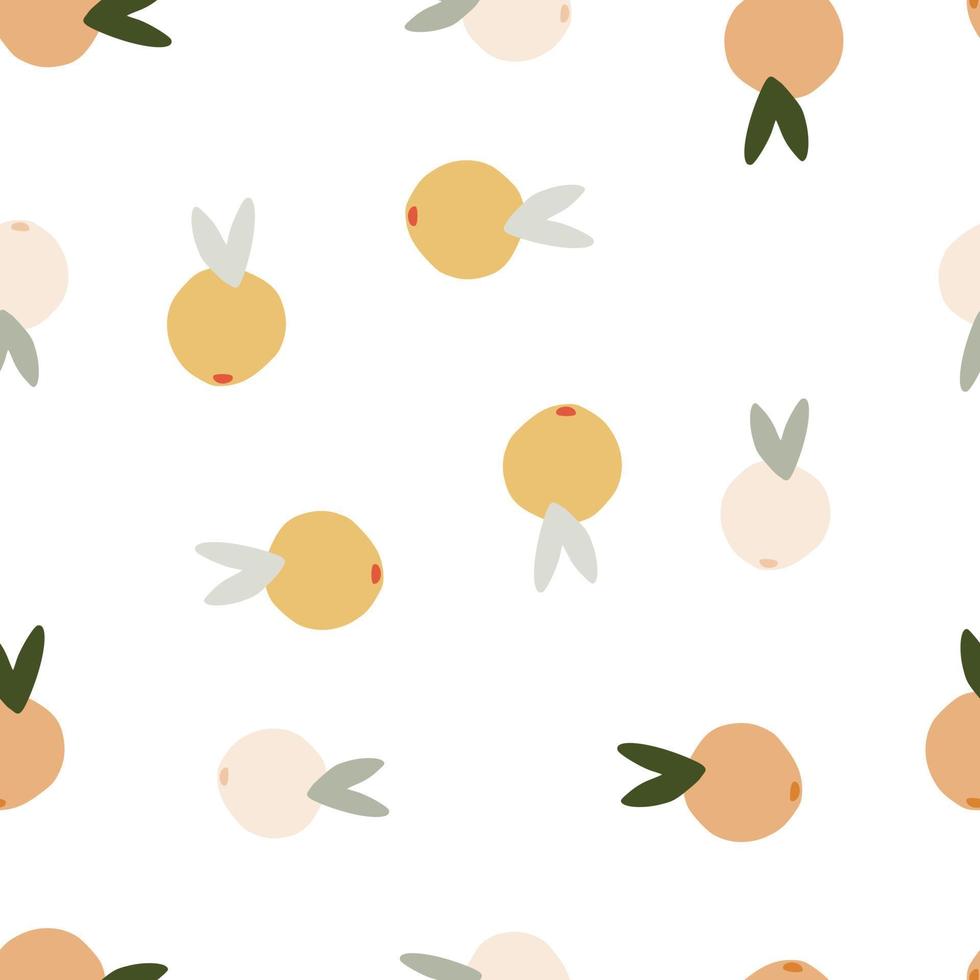 enkla citrusfrukter seamless mönster på rosa bakgrund. frukter oändliga tapeter. vektor