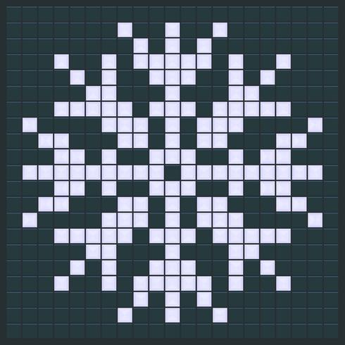 Snowflake speldesign vektor