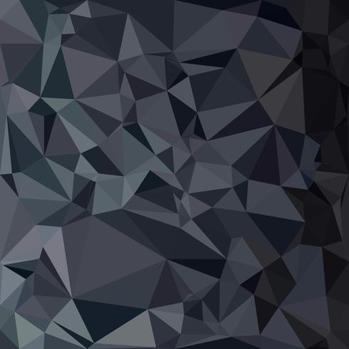 Svart polygonalmosaik bakgrund, kreativa designmallar vektor