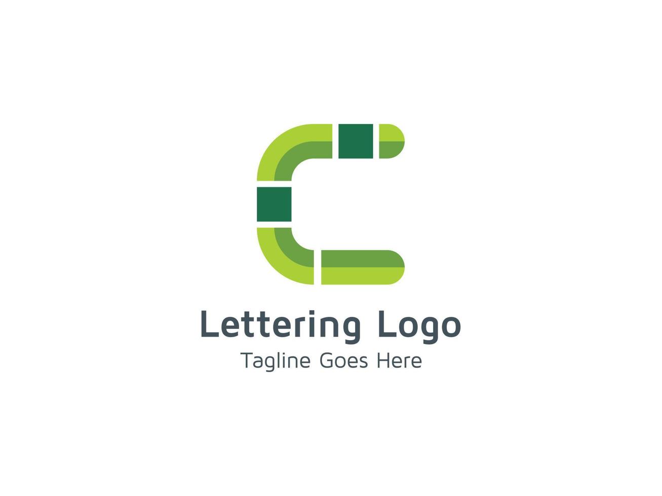 buchstabe c abstraktes logo design branding symbol vektor illustration vorlage pro kostenlos