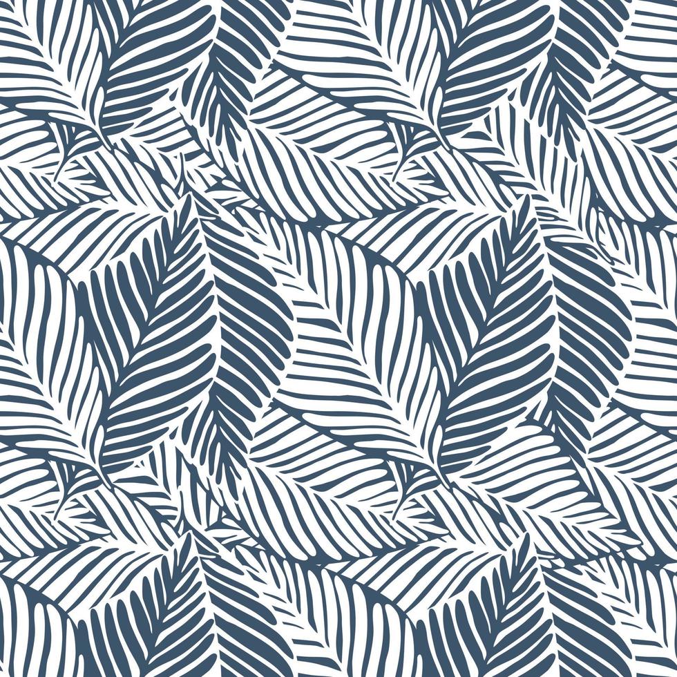 abstrakt tropiskt mönster, palmblad sömlös blommig bakgrund. vektor