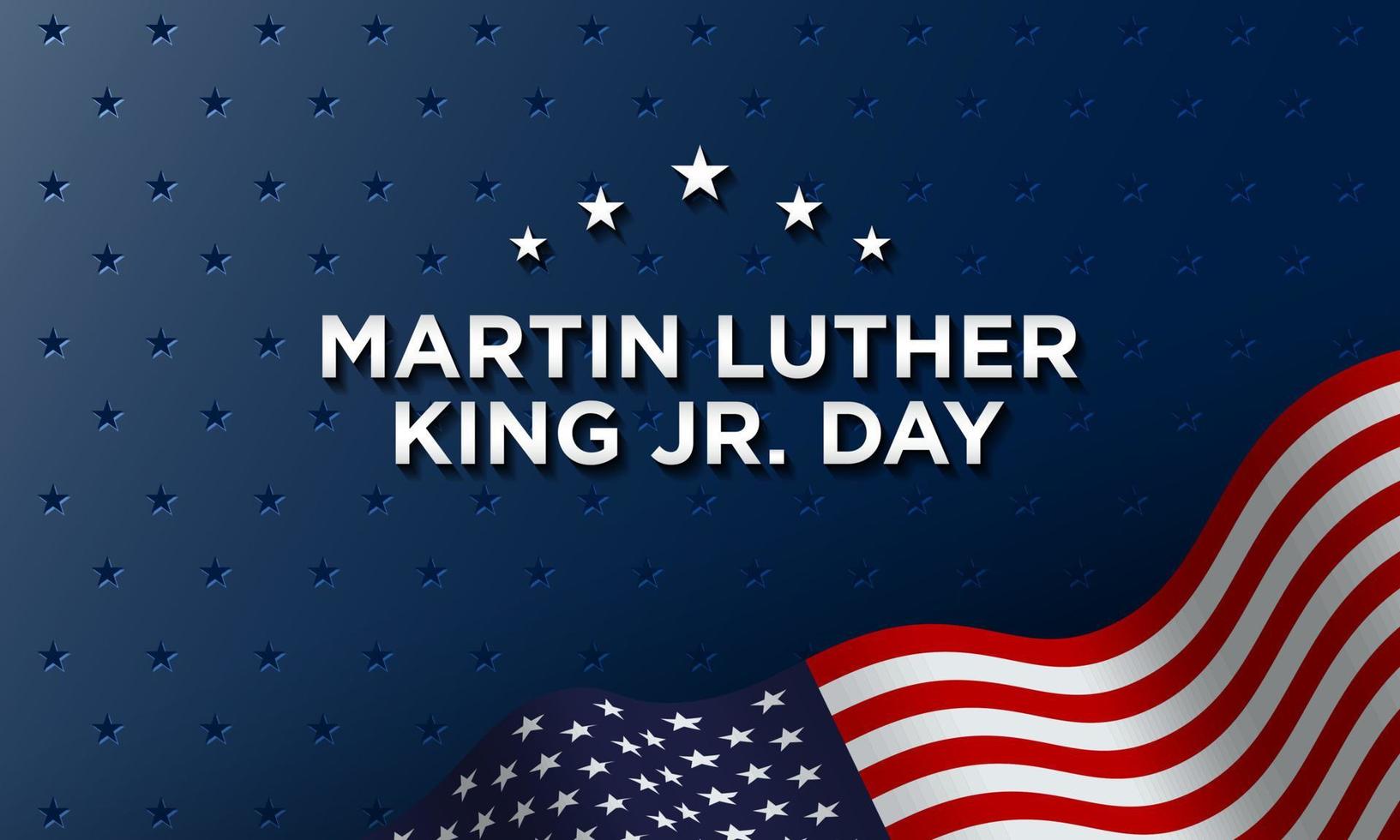 Martin Luther King jr. Tag Hintergrund. Banner, Poster, Grußkarte. vektor