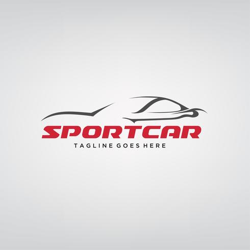 Sportwagen-Logo-Design vektor