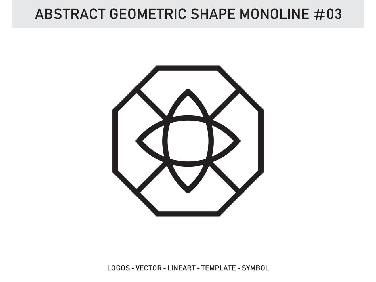 kakel design abstrakt geometrisk form monoline vektor gratis