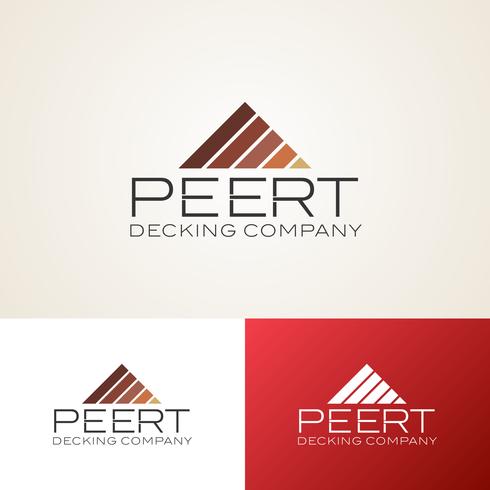 Peert Decking Logo Entwurfsvorlage vektor