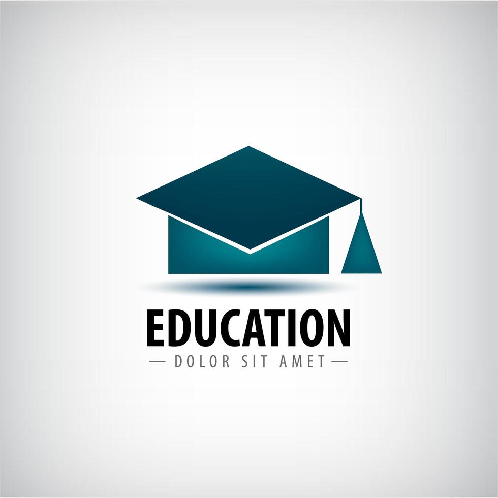 vektor utbildning logotyp, ikon isolerade. universitet, skola