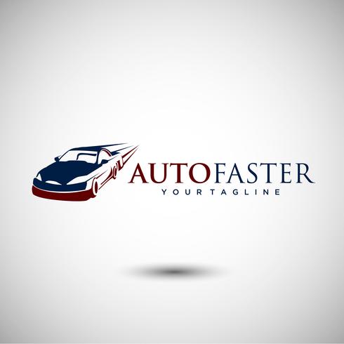 Elegantes Auto-Logo-Design vektor