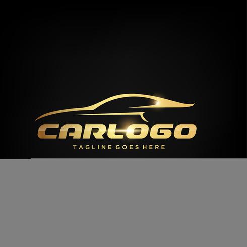 Gold Car Logo Design vektor