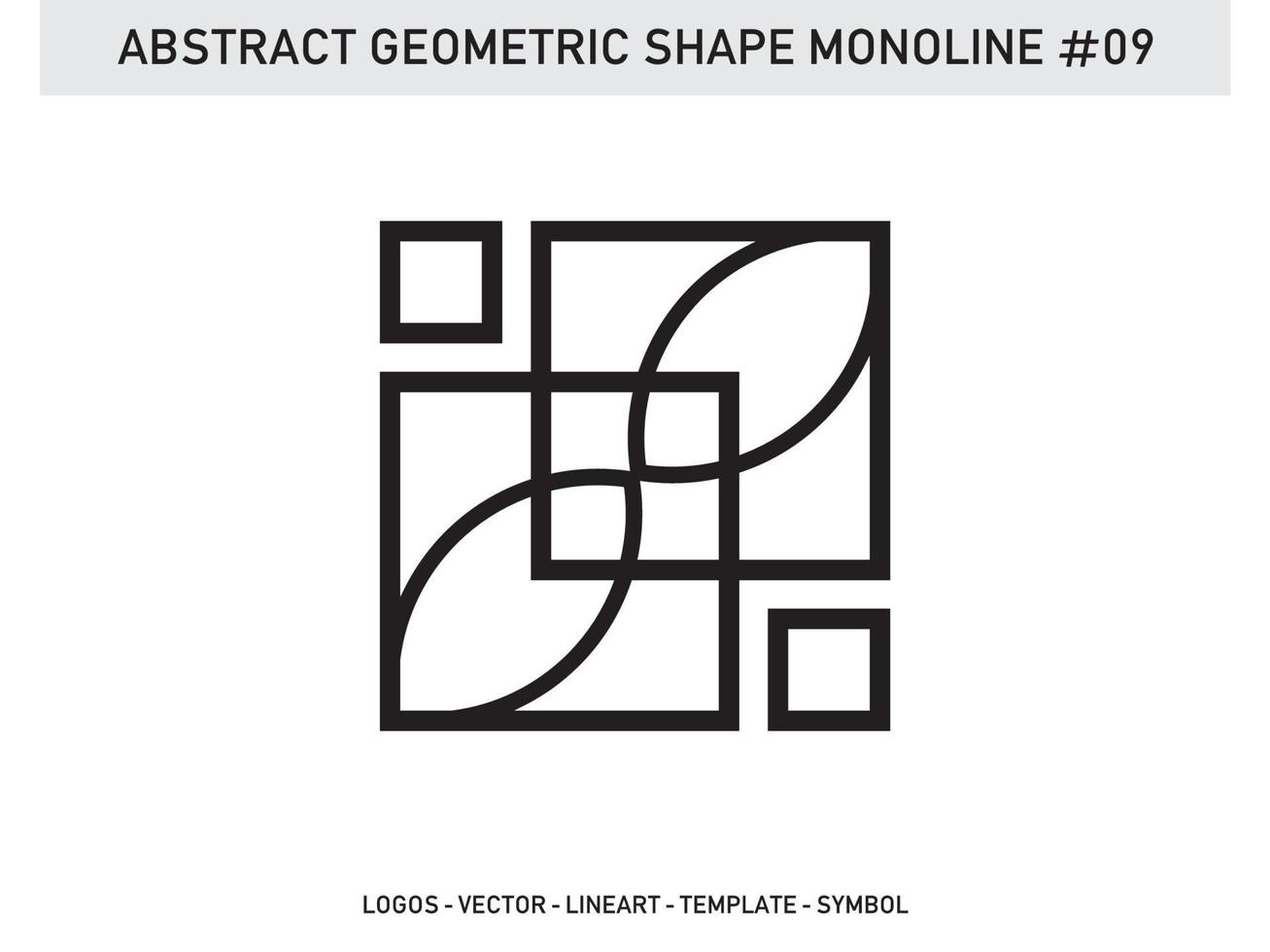 monoline geometrische umrissform lineart design fliesenmuster nahtlos kostenlos vektor