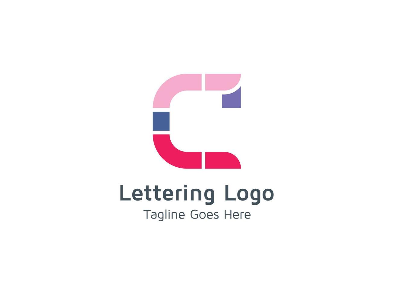 buchstabe c abstraktes logo design branding symbol vektor illustration vorlage pro kostenlos