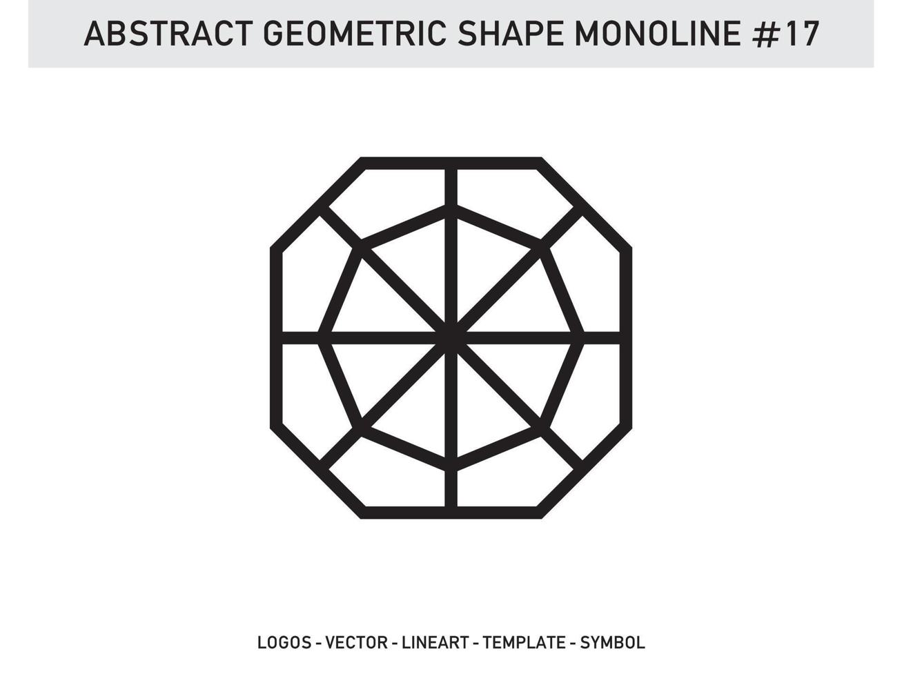 modern monoline gemetrisk form lineart kakeldesign vektor